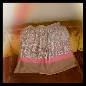 Multi color print skirt